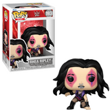 Rhea Ripley #193 WWE Funko Pop figure in box and out of box with face paint ring gear and tattoos