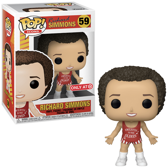 Richard Simmons #59 Funko Pop! Icons Target Exclusive in and out of box