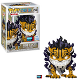 Rob Lucci Human Beast Form #2140 One Piece Funko Pop! Plus shown in and out of box