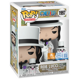 Rob Lucci with Hattori #1997 One Piece Funko Pop Toy Temple Exclusive in box