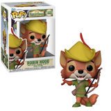 Robin Hood #1440 Disney Robin Hood Funko Pop shown in-box and out-of-box, front view