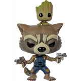 Rocket With Groot #211 Guardians Funko Pop! out of box