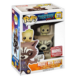 Rocket With Groot #211 Guardians Funko Pop! in display box