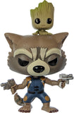 Rocket holding Baby Groot Funko Pop #211, out of box, from Guardians of the Galaxy Vol. 2