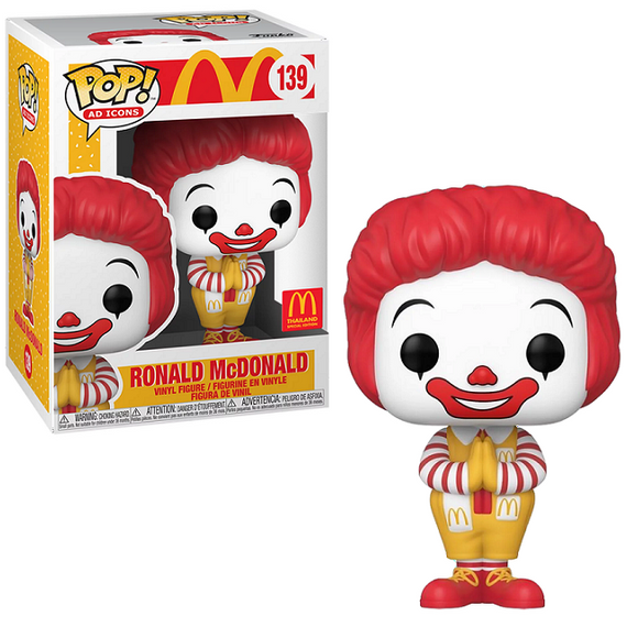 Ronald McDonald #139 - McDonalds Funko Pop! Ad Icons [Thailand Exclusive]