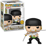 Roronoa Zoro #1775 One Piece Funko Pop Animation Chase shown in and out of box
