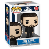 Roy Kent #1508 Ted Lasso Funko Pop TV displayed in box, front view