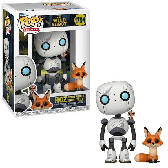 Roz w/ Fink & Brightbill #1794 - The Wild Robot Funko Pop! Movies