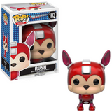 Rush #103 Mega Man Games Funko Pop in box and out of box