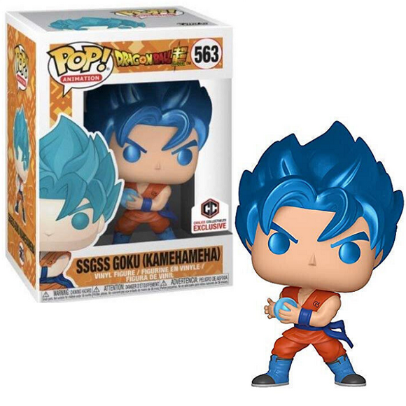 SSGSS Goku [Kamehameha] #563 - Dragon Ball Z Funko Pop! Animation [Chalice Exclusive]