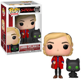 Sabrina Spellman and Salem #777 Chilling Adventures of Sabrina Funko Pop shown in-box and out-of-box, front view