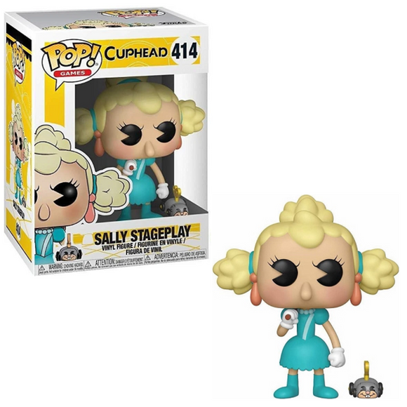 Sally Stageplay #414 Cuphead Funko Pop in box and out of box