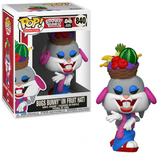 Bugs Bunny in Fruit Hat #840 Bugs 80th Funko Pop Animation figure in box and out of box wearing fruit basket hat