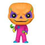 Sam #1121 Trick r Treat Funko Pop Movies Blacklight Hot Topic Exclusive figure displayed out of the box.