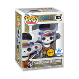 Samurai Brook #1129 One Piece Funko Pop in Metallic Chase Exclusive packaging