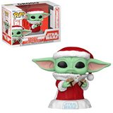 Santa Grogu with Cookies #747 Funko Pop! – in and out of box from Star Wars: The Mandalorian [Holiday]