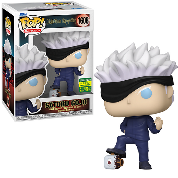 Satoru Gojo With Defeated Jogo #1608 - JuJuTsu Kaisen Funko Pop! Animation [2024 Summer Convention]