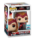 Scarlet Witch #1007 Funko Pop! displayed inside the box, front view