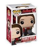 Scarlet Witch #95 Avengers Funko Pop displayed inside the box, front view