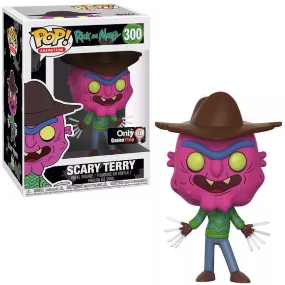 Scary Terry (Neon) #300 Funko Pop! Rick and Morty in and out of box GameStop Exclusive