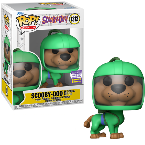 Scooby-Doo in Scuba Outfit #1312 - Scooby-Doo Funko Pop! Animation [2023 Summer Convention Limited Edition]