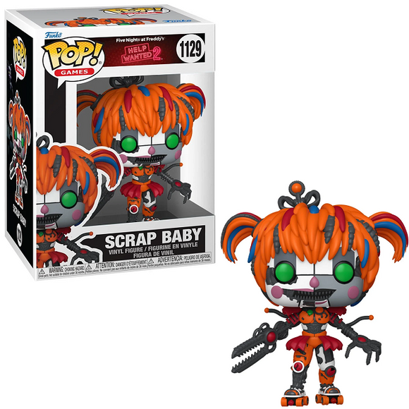 Scrap Baby #1129 Five Nights at Freddy’s Help Wanted 2 Funko Pop! with green eyes and claw arm