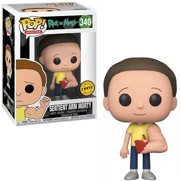 Sentient Arm Morty (Thumbs Up) #340 Chase Funko Pop! in and out of box