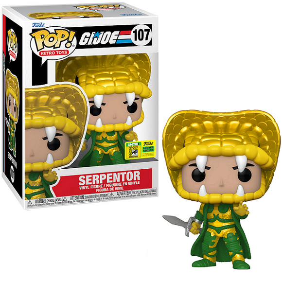 Serpentor #107 - GI Joe Funko Pop! Retro Toys [2022 SDCC Con Limited Edition]