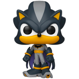 Shadow as Batman #591 DC x Sonic Funko Pop! out of box with Batman cowl, cape, and gold utility belt