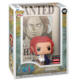 Shanks #1401 One Piece Funko Pop! Animation 2024 Entertainment Expo Shared Exclusive inside display box.