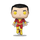 Shazam #1277 Fury of the Gods glow-in-the-dark Chase Funko Pop! with red and gold suit out of box
