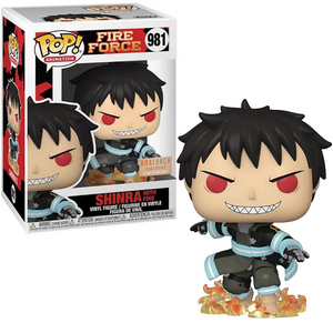 Shinra with Fire #981 - Fire Force Funko Pop! Animation [Gitd Box Lunch Exclusive]