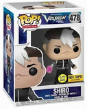 Shiro #478 Voltron Funko Pop Animation Hot Topic Exclusive Glow in the Dark in display box