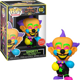 Shorty #932 Killer Klowns Blacklight Funko Pop in box and out of box