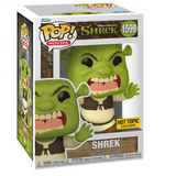 Shrek #1599 Hot Topic Exclusive Funko Pop inside the box.