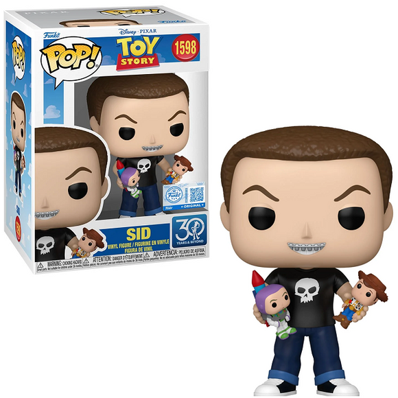 Sid with Buzz & Woody Funko Pop #1598 in box and out of box Toy Story 30th