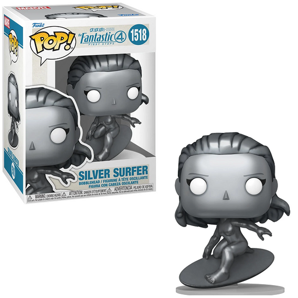 Silver Surfer #1518 Fantastic Four Funko Pop! — in box and out of box