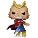Silver Age All Might #608 Metallic Barnes & Noble Exclusive My Hero Academia Funko Pop figure out of box