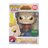 Silver Age All Might #608 Metallic Barnes & Noble Exclusive My Hero Academia Funko Pop figure in original box