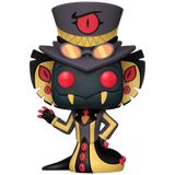 Sir Pentious #2243 Hazbin Hotel Funko Pop! out of box with top hat, red eyes, fangs, and serpent body