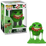 Slimer #747 Ghostbusters Funko Pop with hot dogs and dripping slime in and out of box