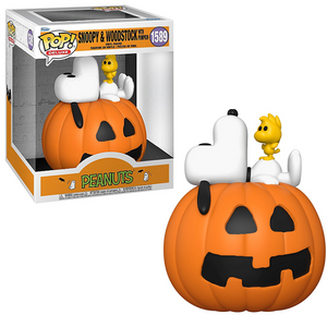 Snoopy & Woodstock With Pumpkin #1589 - It's The Great Pumpkin Charlie Brown Funko Pop! Deluxe