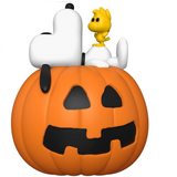 Snoopy & Woodstock With Pumpkin #1589 Great Pumpkin Deluxe Funko Pop figure outside the box.