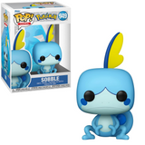 Sobble #949 Funko Pop! shown in box and out of box, front view