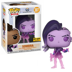 Sombra #307 - Overwatch Funko Pop! Games [Translucent Hot Topic Exclusive]