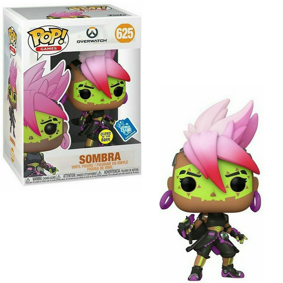 Sombra #625 Overwatch Funko Pop Glow in the Dark exclusive in box and out of box