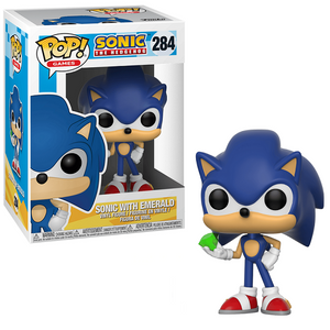 Sonic With Emerald #284 - Sonic The Hedgehog Funko Pop! Games