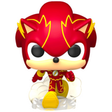 Sonic as The Flash #593 DC x Sonic Funko Pop! out of box in Flash suit with speed effects