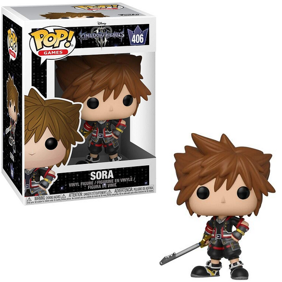 Sora Kingdom Hearts III Funko Pop #406 with box and figure