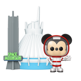 Space Mountain and Mickey Mouse #28 Disney Funko Pop Town figure out of box, front view